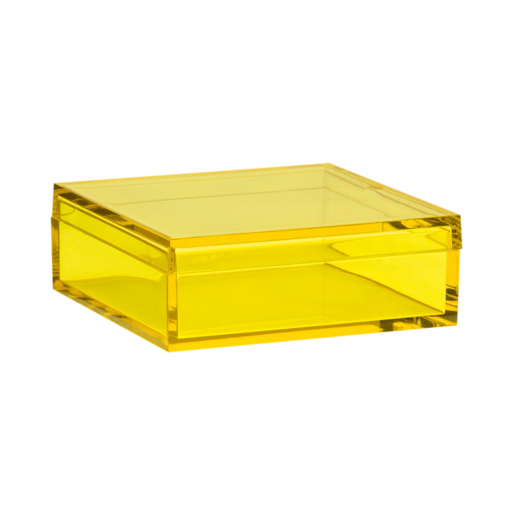 Duckling Cosmetic Storage Box - Glass - White - Yellow - 3 Colors Available  - ApolloBox
